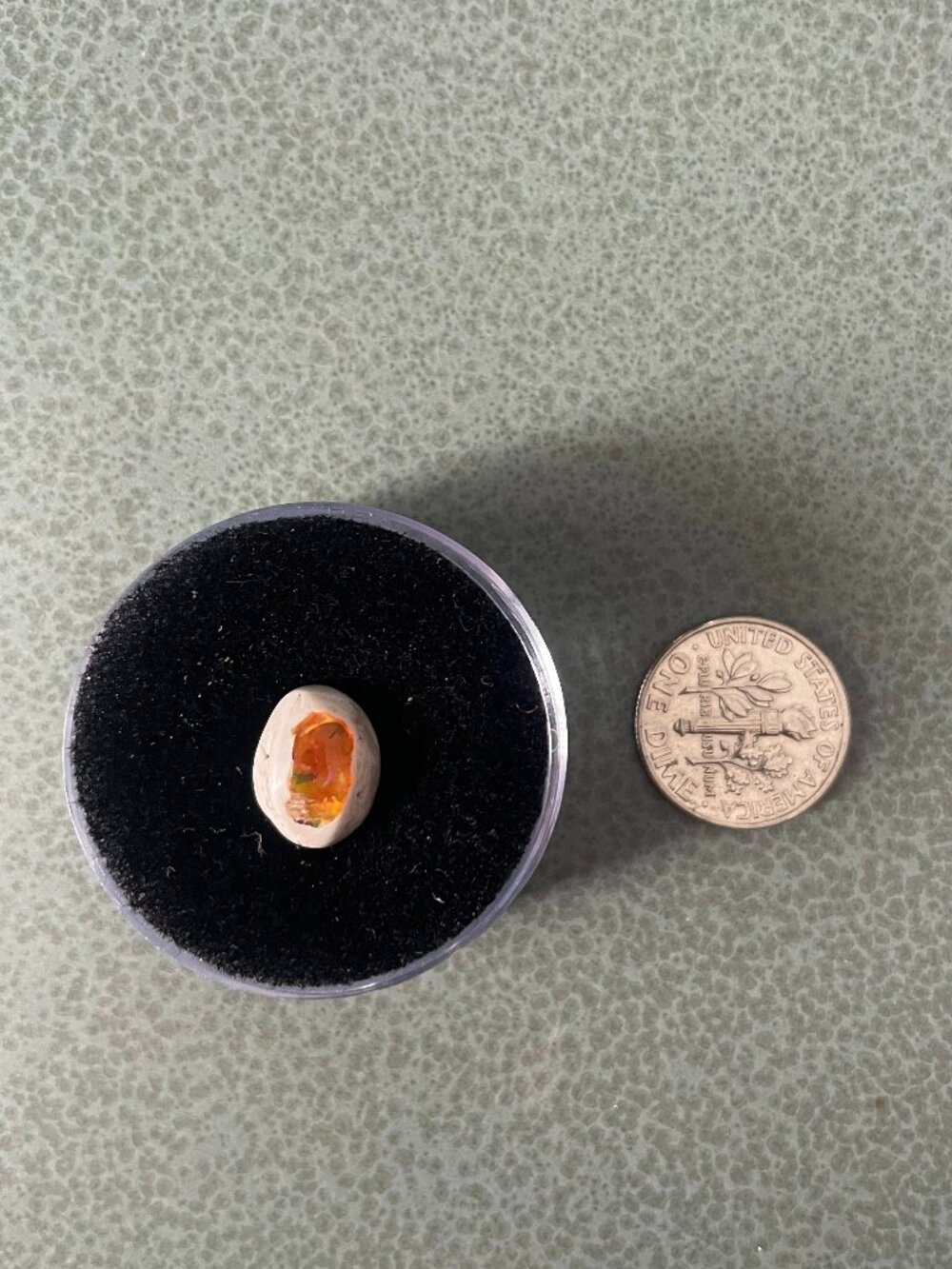 Mexican Fire Opal Orange Petite Domed Oval Loose Gemstone
